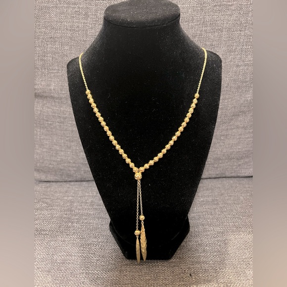 Gold tone necklace, up to 32” in length - Picture 1 of 3